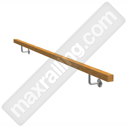 Дървена ръкохватка 40х40мм. от дъб и бук.